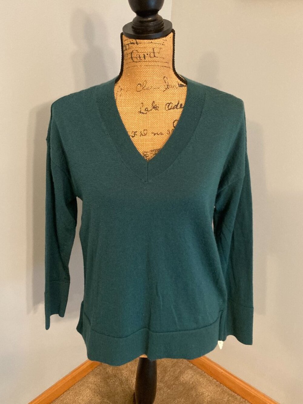 Banana Republic Merino Wool V-Neck Sweater Women Size M